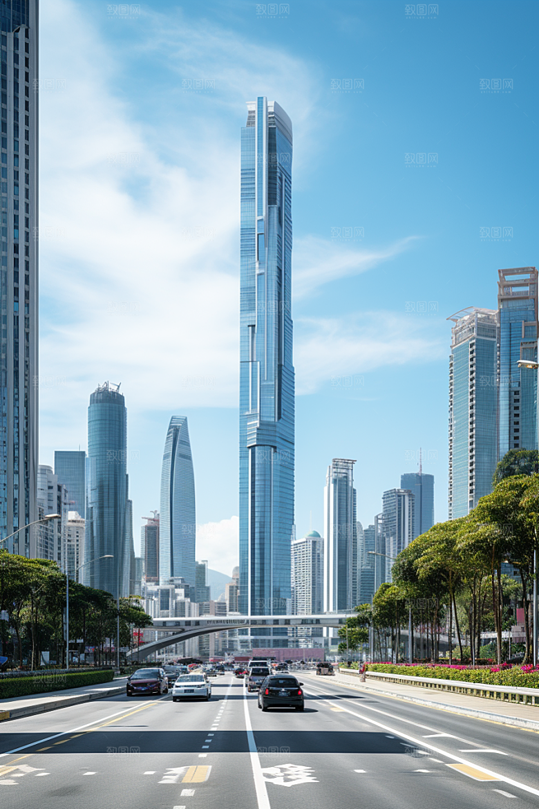深圳城市风光高清新城摄影图