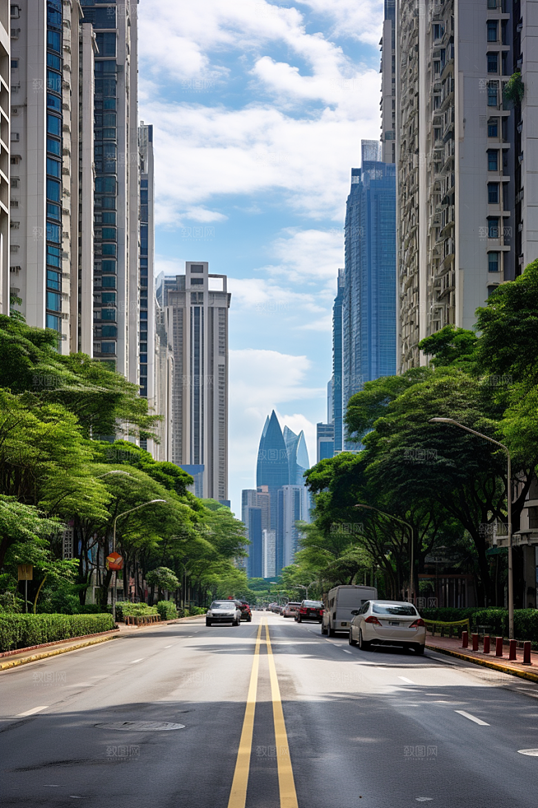 深圳城市风光新城旅游摄影图