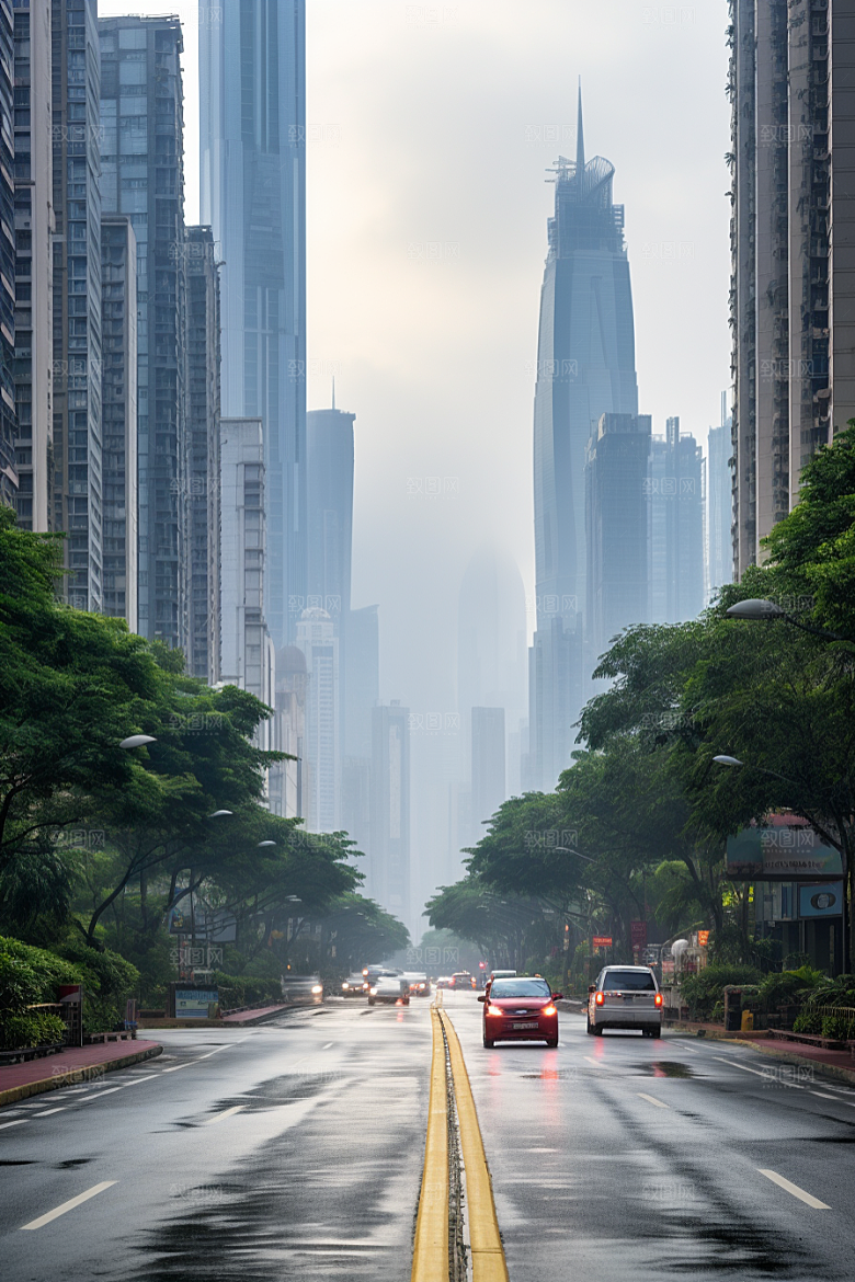 深圳城市风光地标景色摄影图