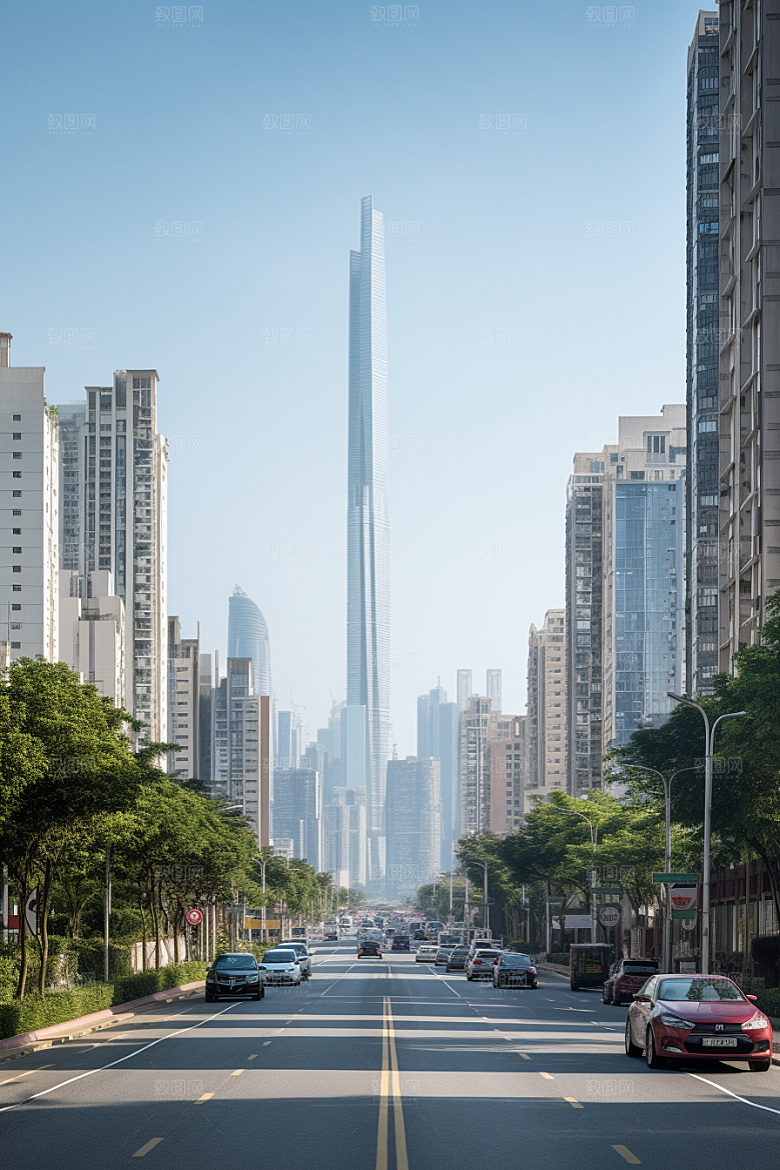 深圳城市风光高清风景摄影图
