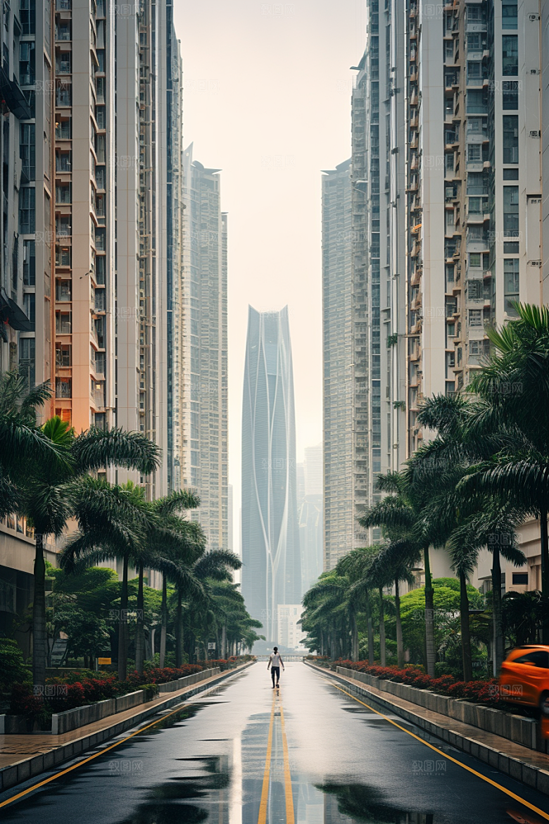 深圳城市风光风景地标摄影图