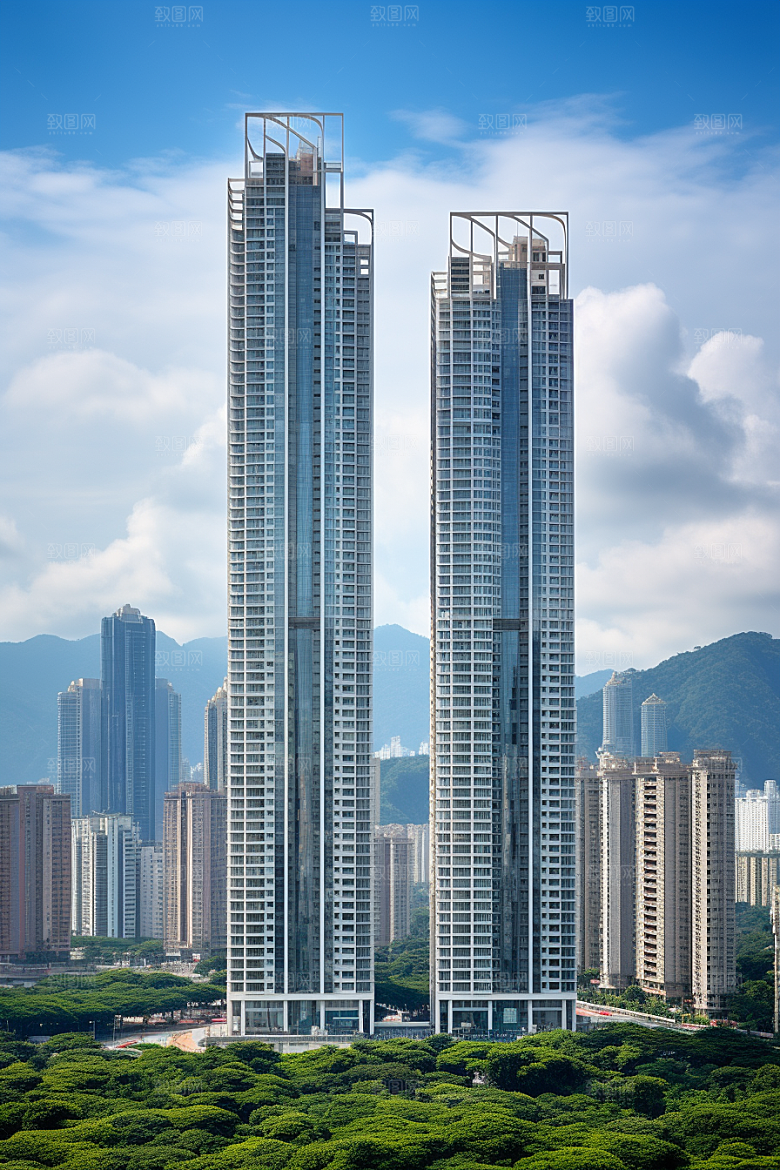 深圳城市风光旅行国内游摄影图