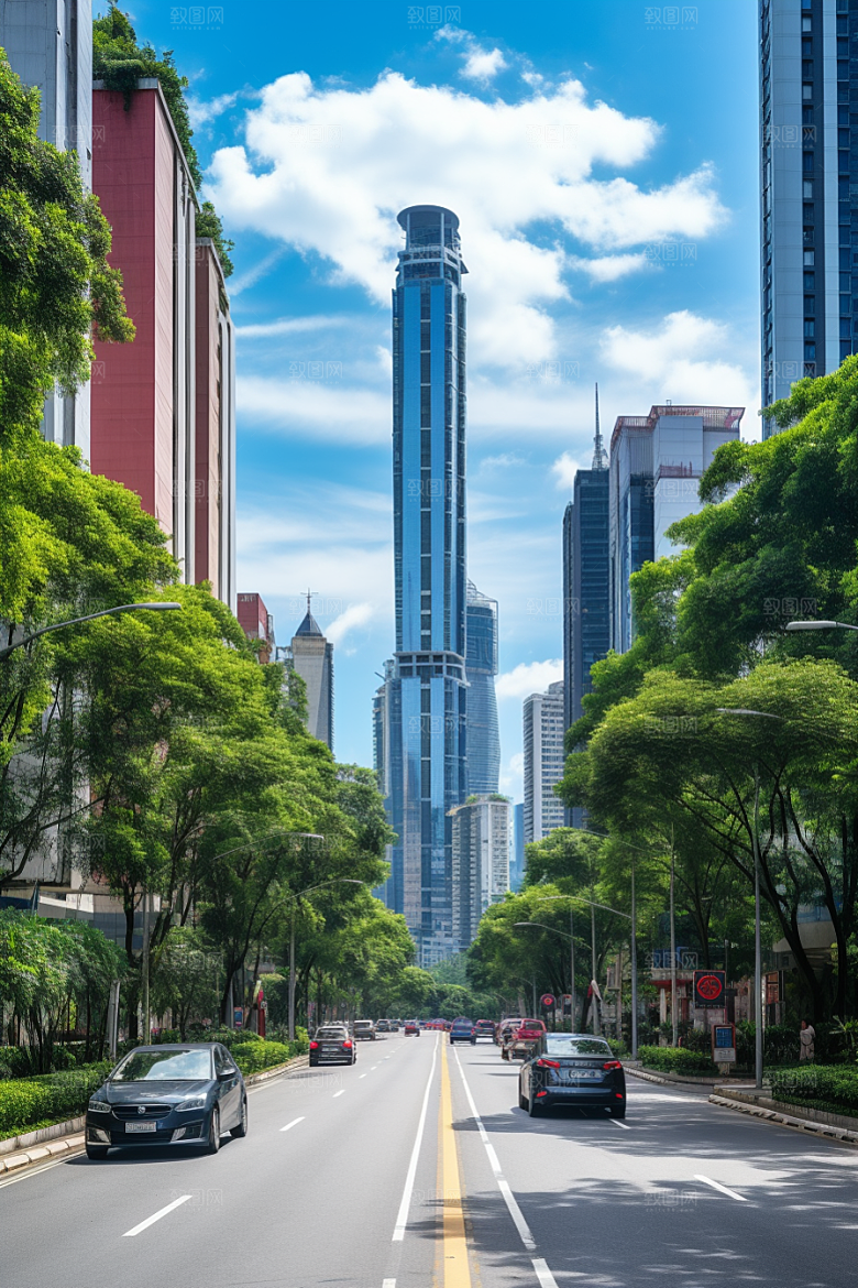 深圳城市风光旅游新城摄影图