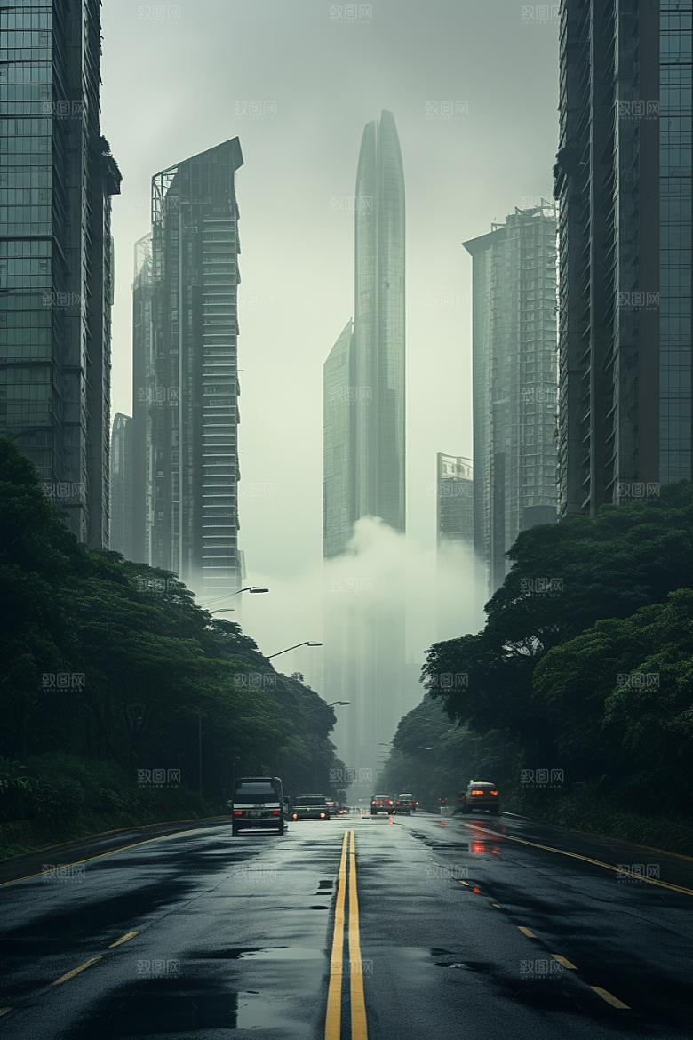 深圳城市风光地标风景摄影图