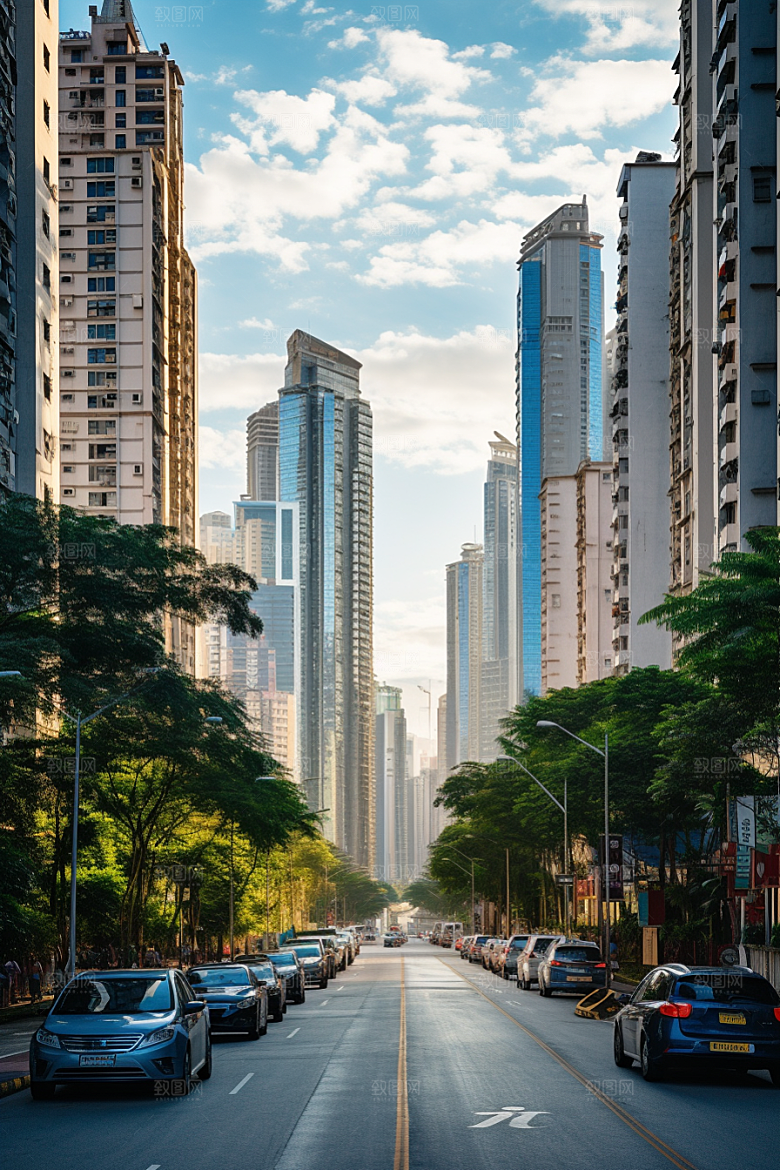 深圳城市风光经济特区景色摄影图