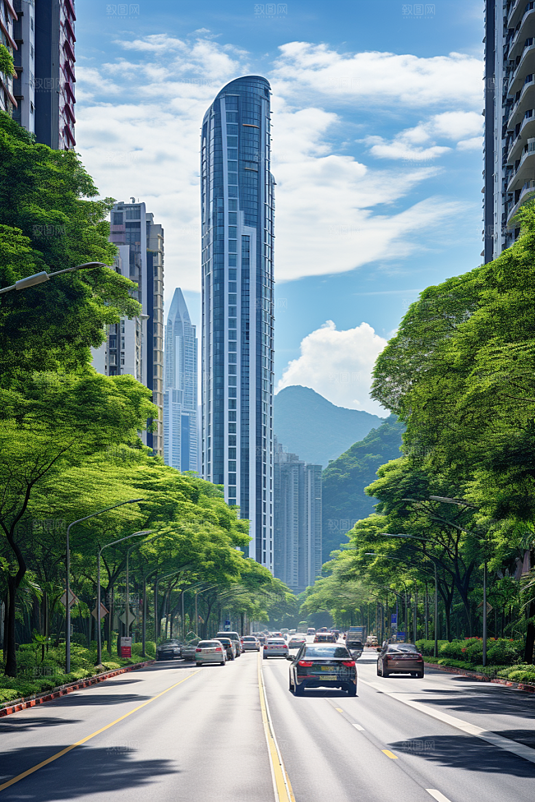 深圳城市风光旅行经济特区摄影图