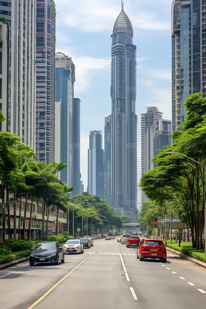 深圳城市风光景色现代化摄影图