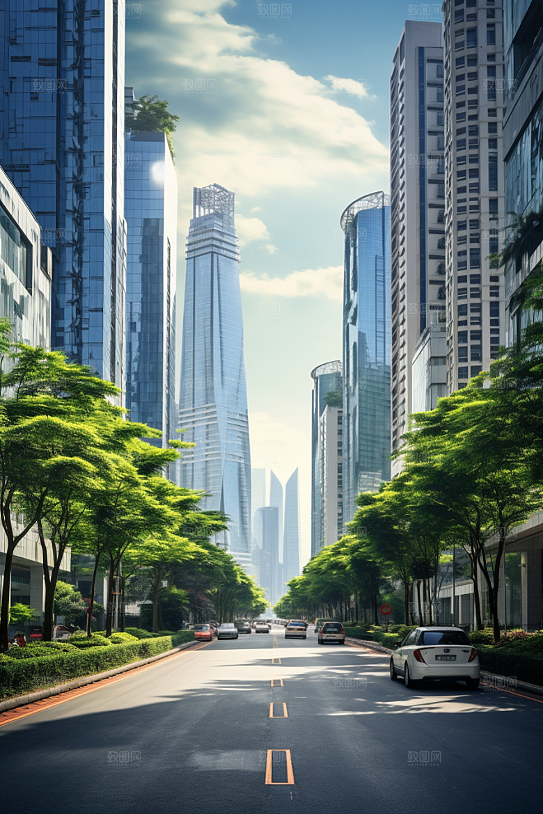 深圳城市风光地标新城摄影图