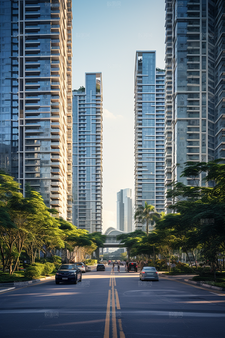 深圳城市风光新城都市摄影图