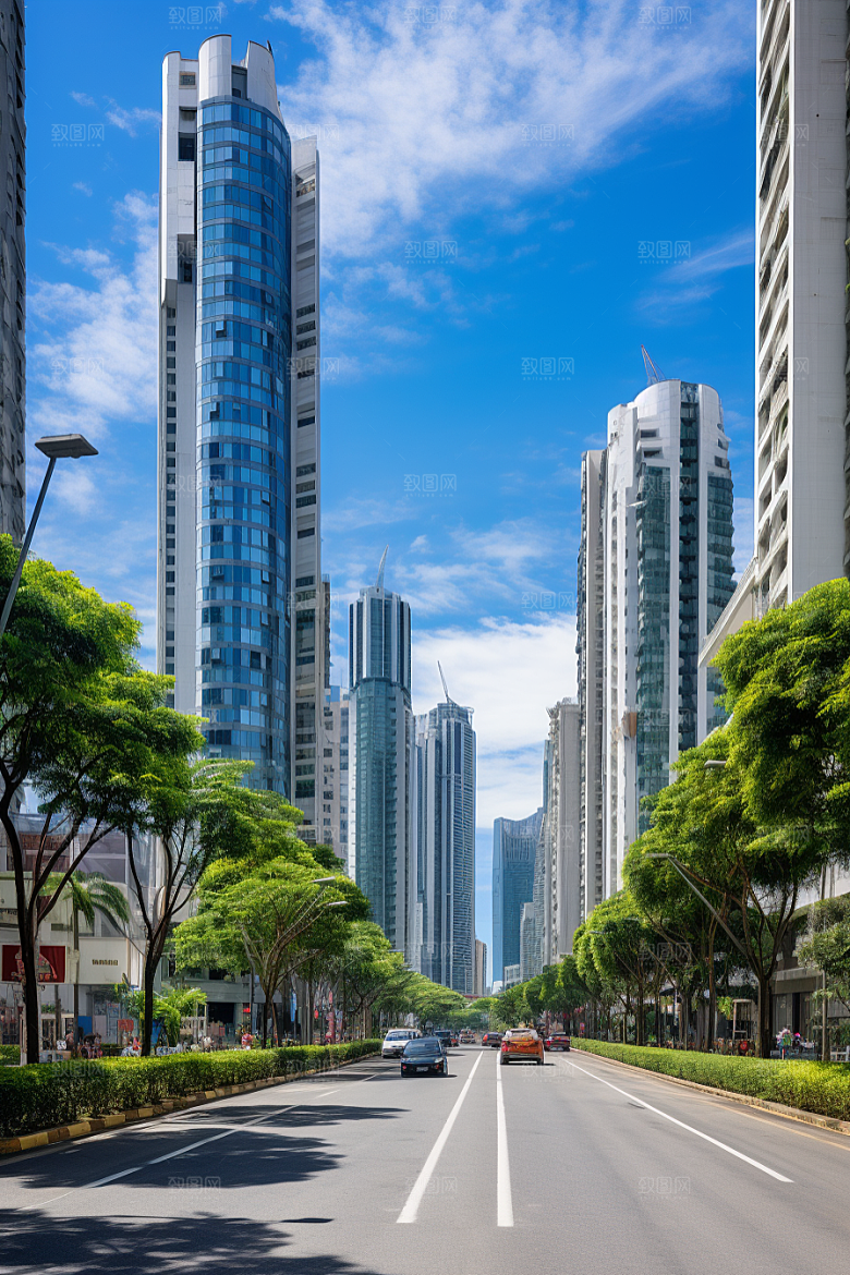 深圳城市风光新城旅游摄影图