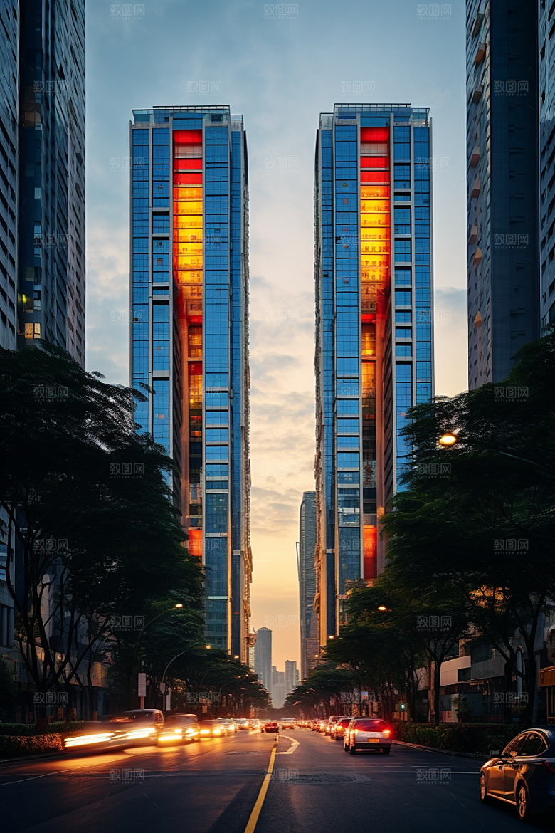 深圳城市风光高清景色摄影图