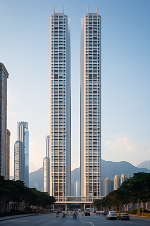 深圳城市风光旅游国内游摄影图