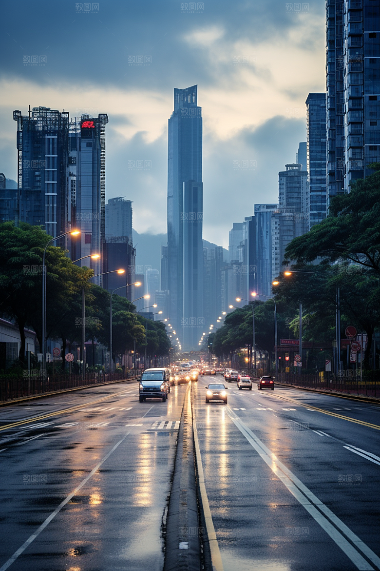 深圳城市风光都市风景摄影图