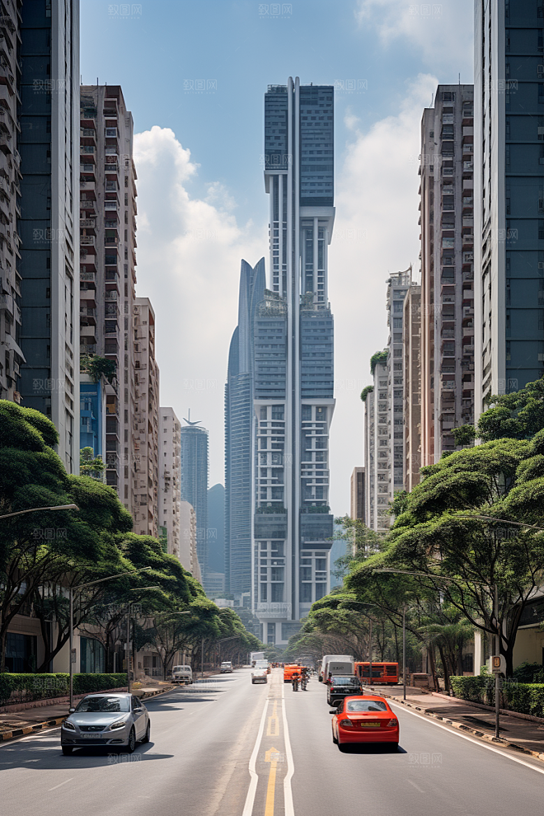 深圳城市风光现代化景色摄影图