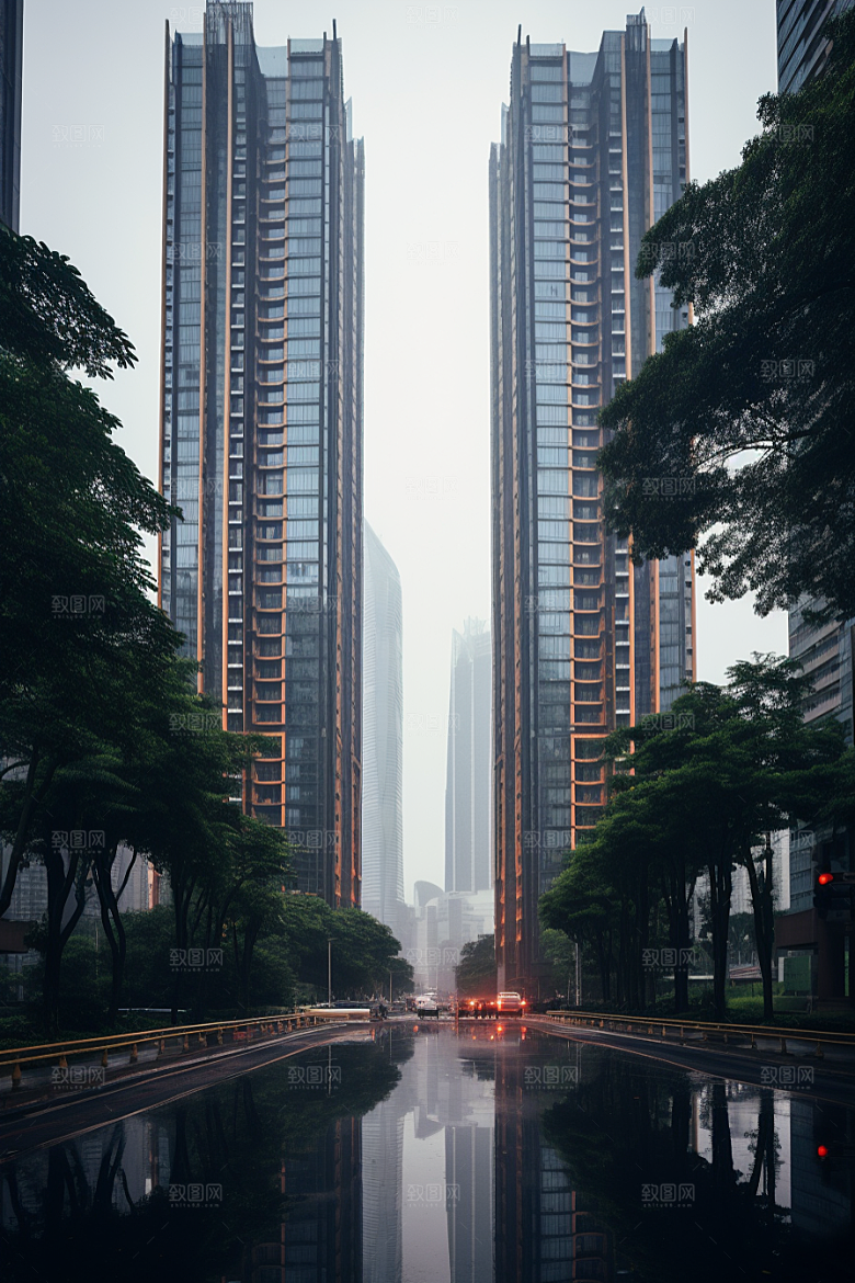 深圳城市风光经济特区景色摄影图