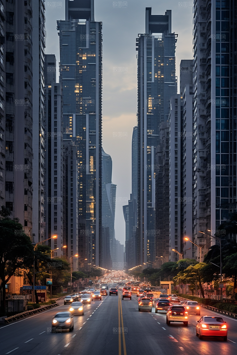 深圳城市风光新城高清摄影图