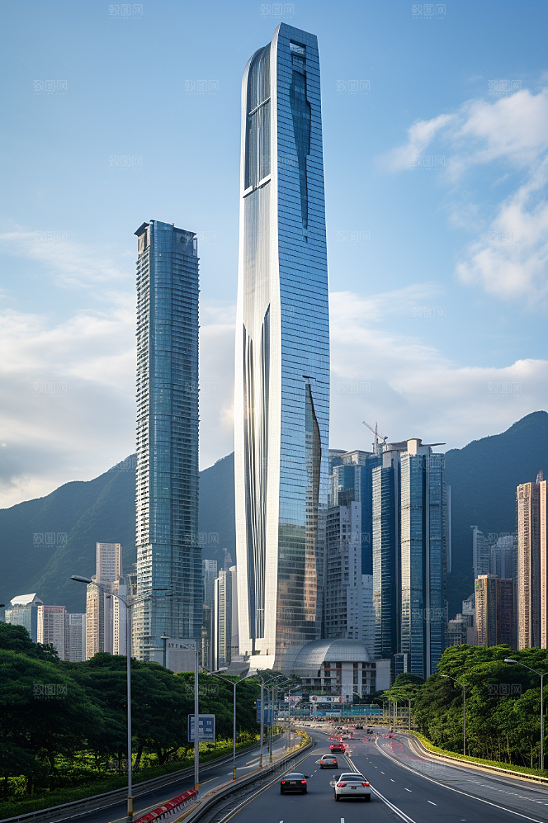 深圳城市风光现代化高清摄影图