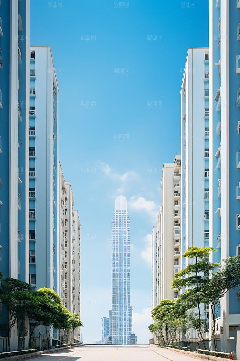 深圳城市风光国内游现代化摄影图