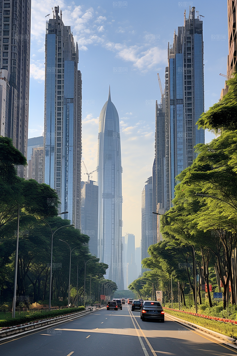 深圳城市风光旅游风景摄影图