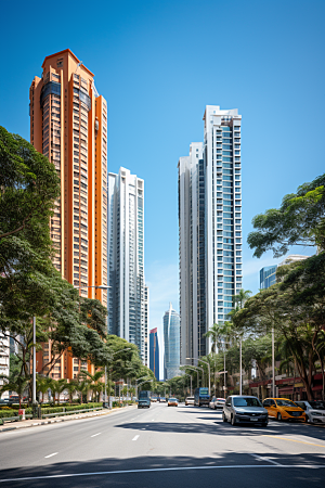 深圳城市风光地标风景摄影图