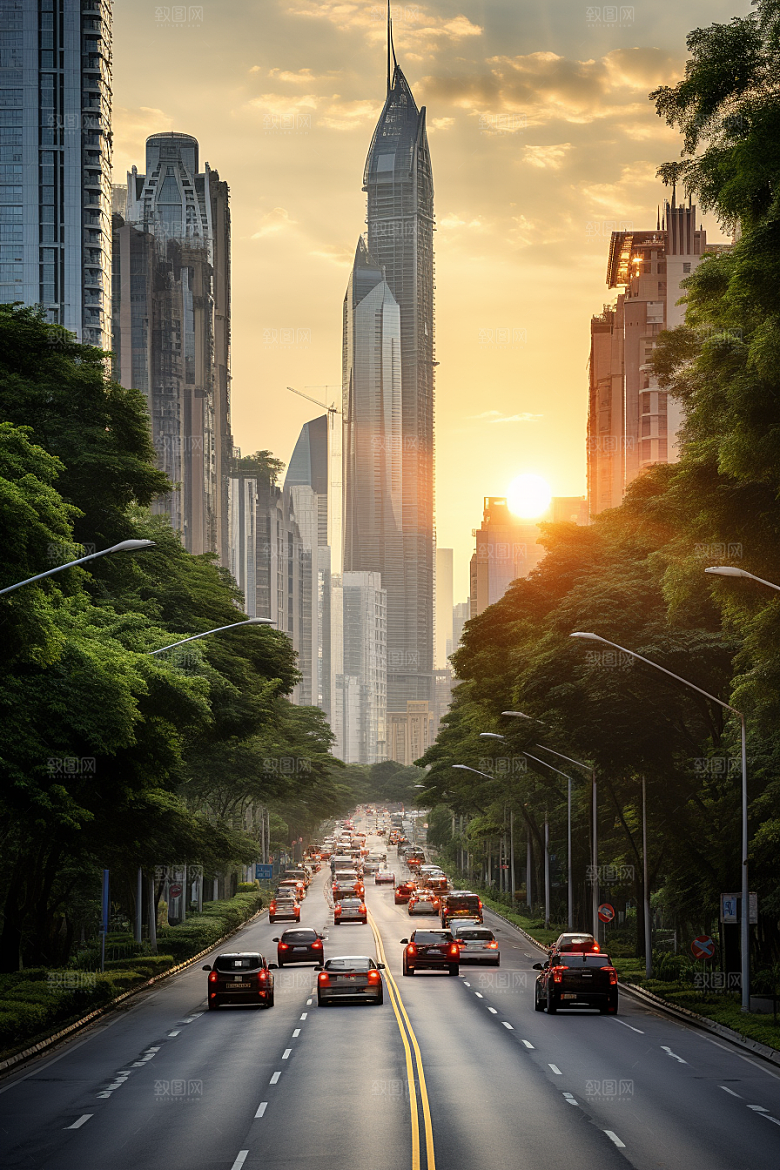 深圳城市风光旅行地标摄影图