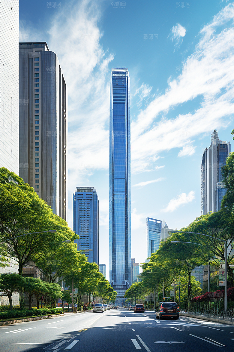 深圳城市风光新城都市摄影图