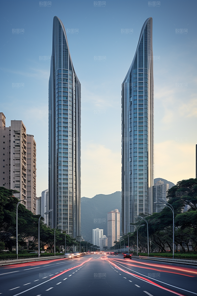 深圳城市风光经济特区都市摄影图