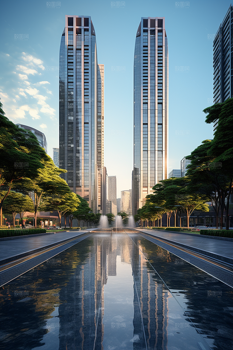 深圳城市风光经济特区都市摄影图