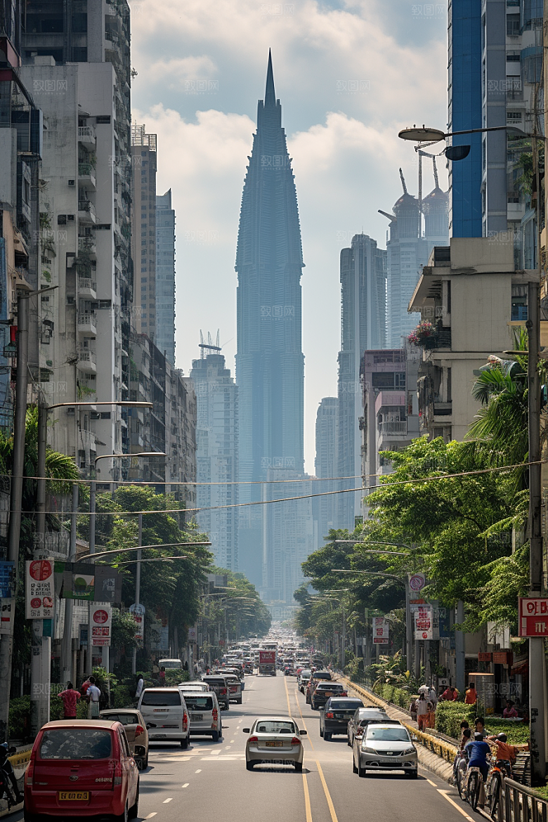 深圳城市风光旅行高清摄影图