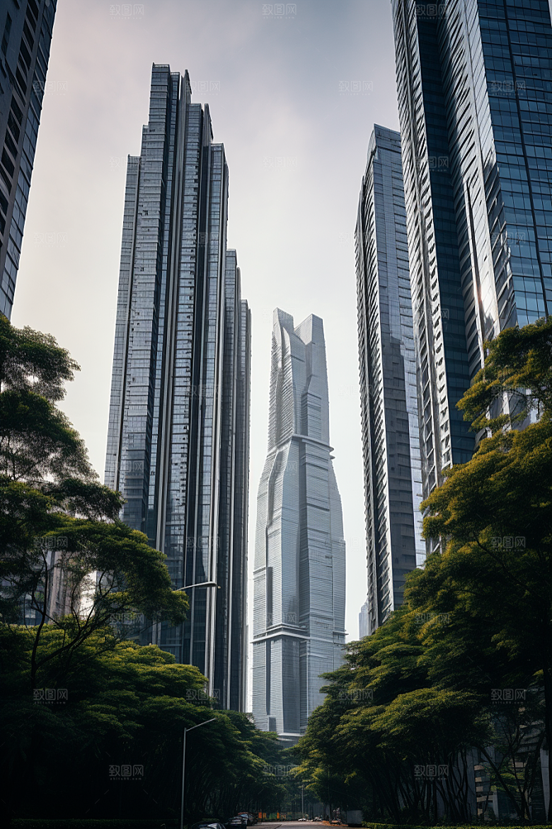 深圳城市风光都市现代化摄影图