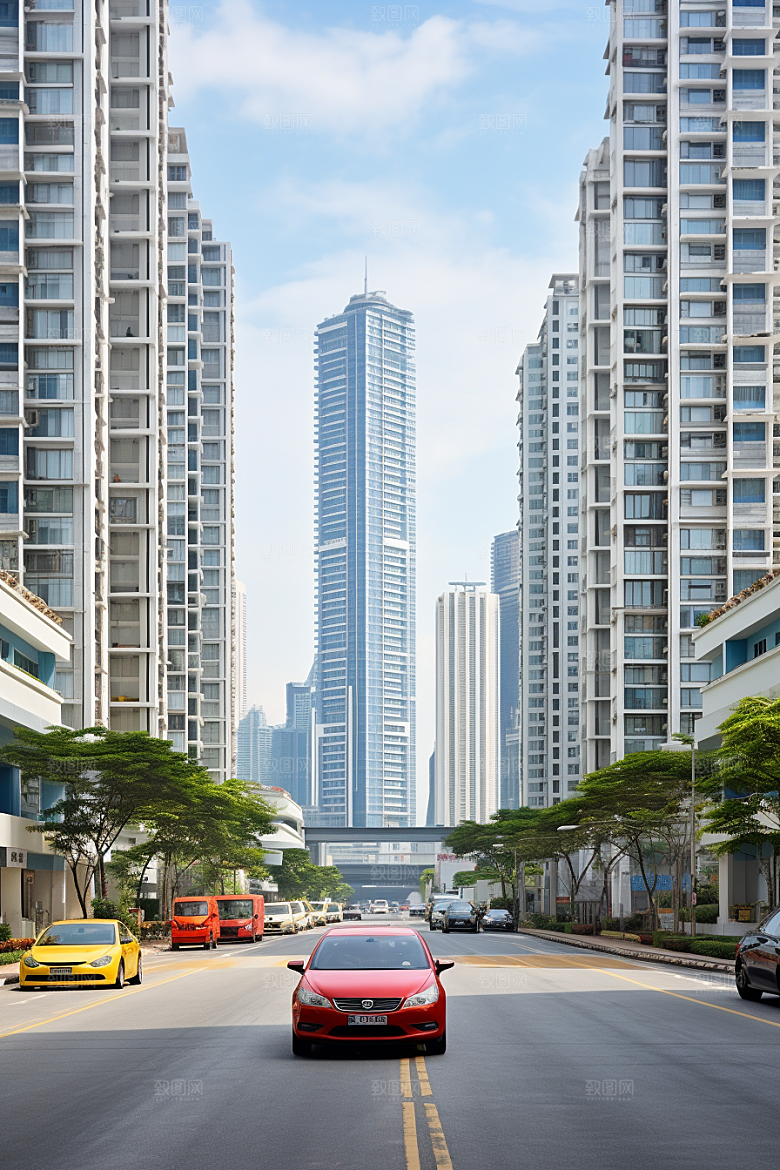 深圳城市风光现代化新城摄影图