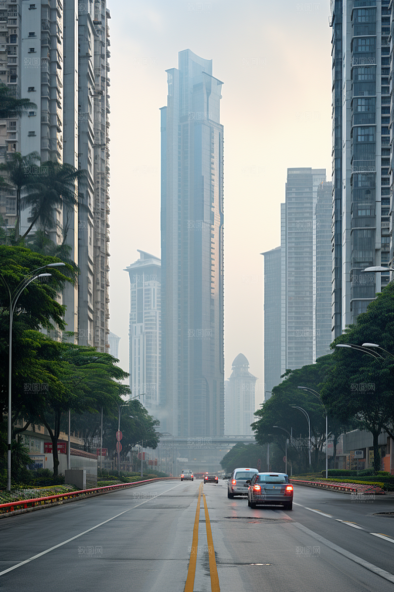 深圳城市风光旅行新城摄影图