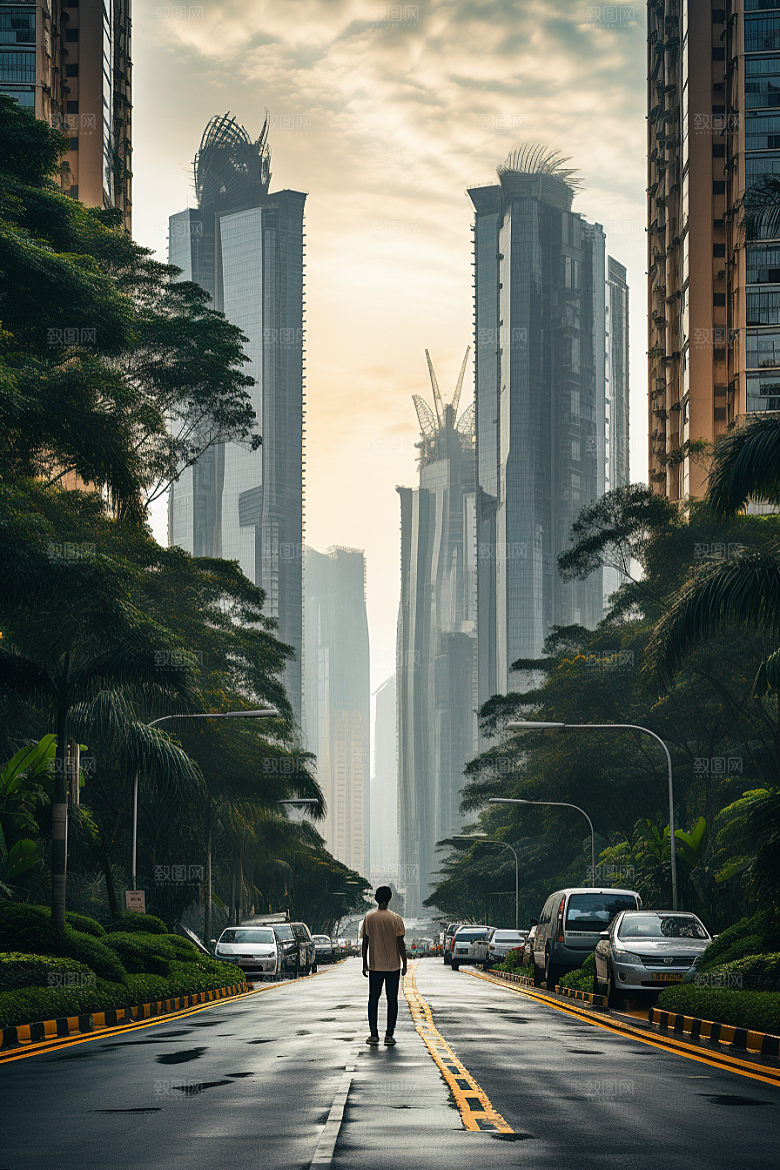 深圳城市风光现代化经济特区摄影图