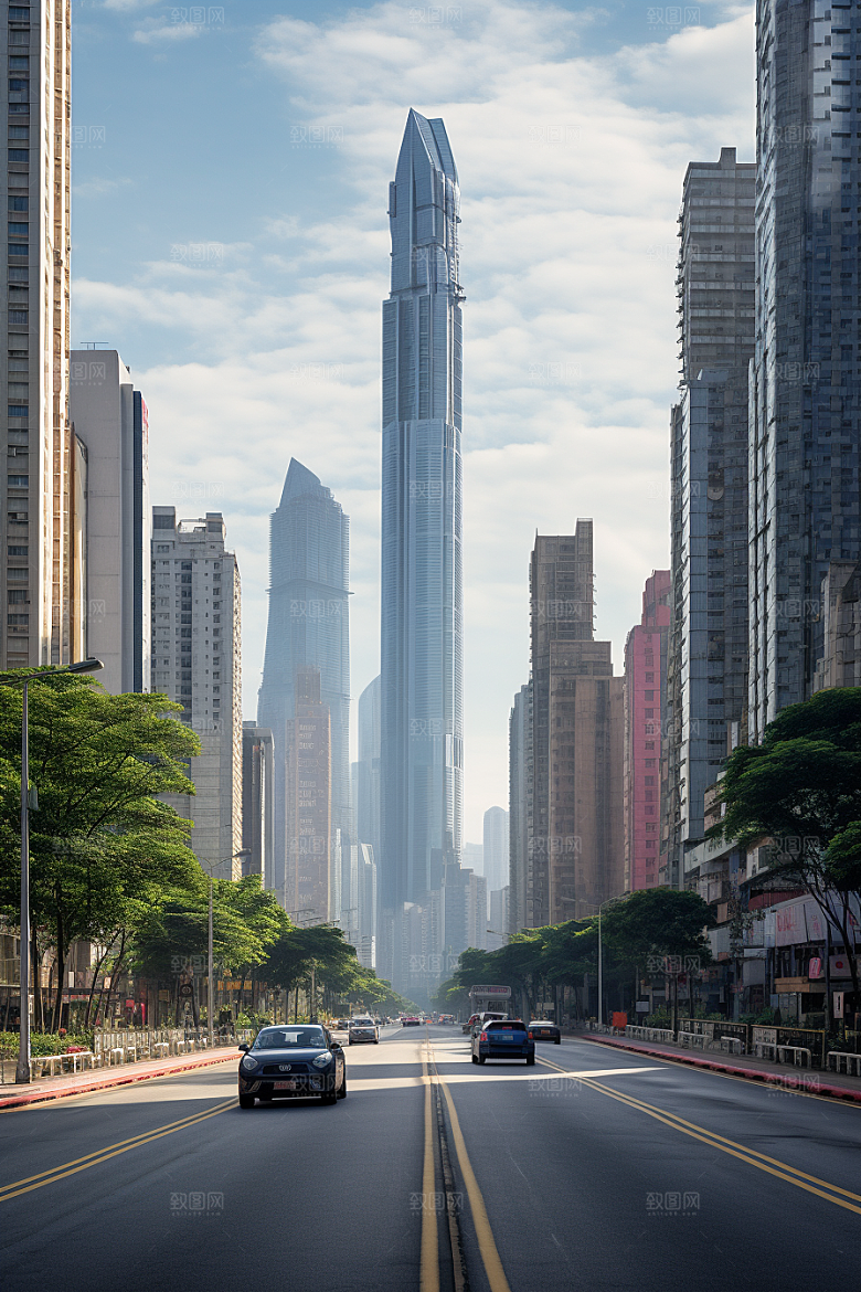 深圳城市风光风景地标摄影图