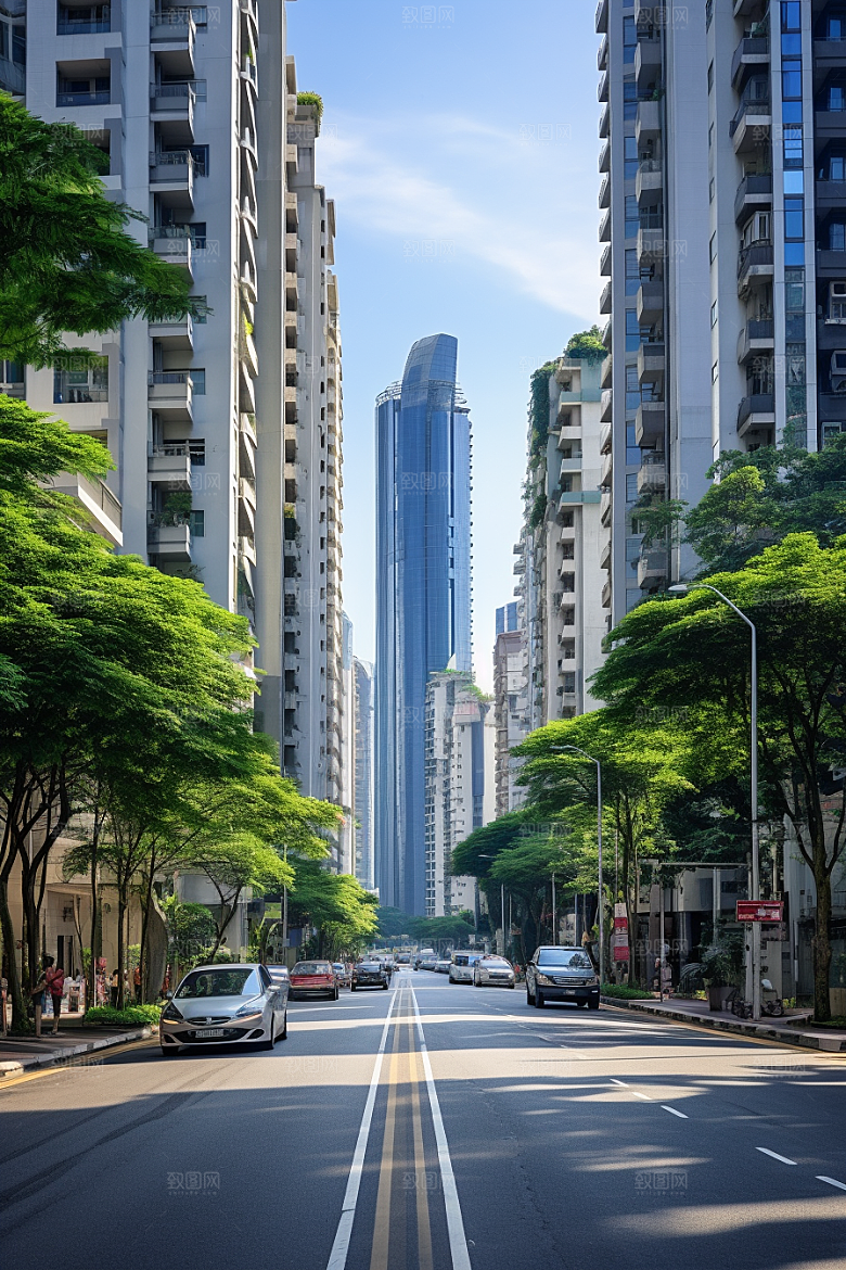 深圳城市风光经济特区旅行摄影图