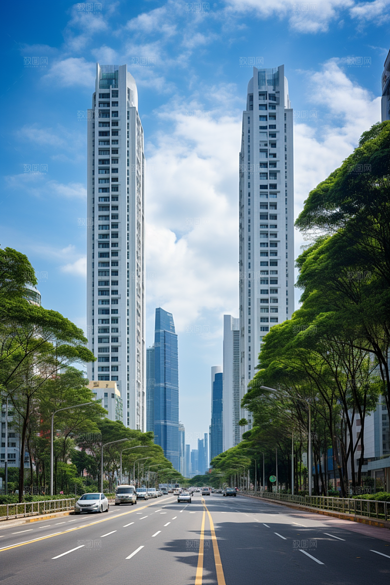 深圳城市风光现代化旅行摄影图