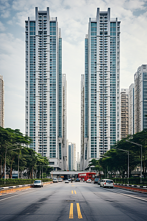 深圳城市风光现代化景色摄影图