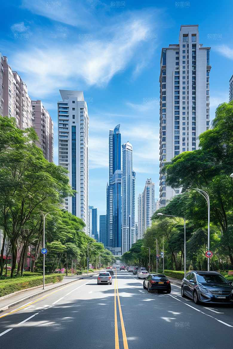 深圳城市风光现代化旅游摄影图