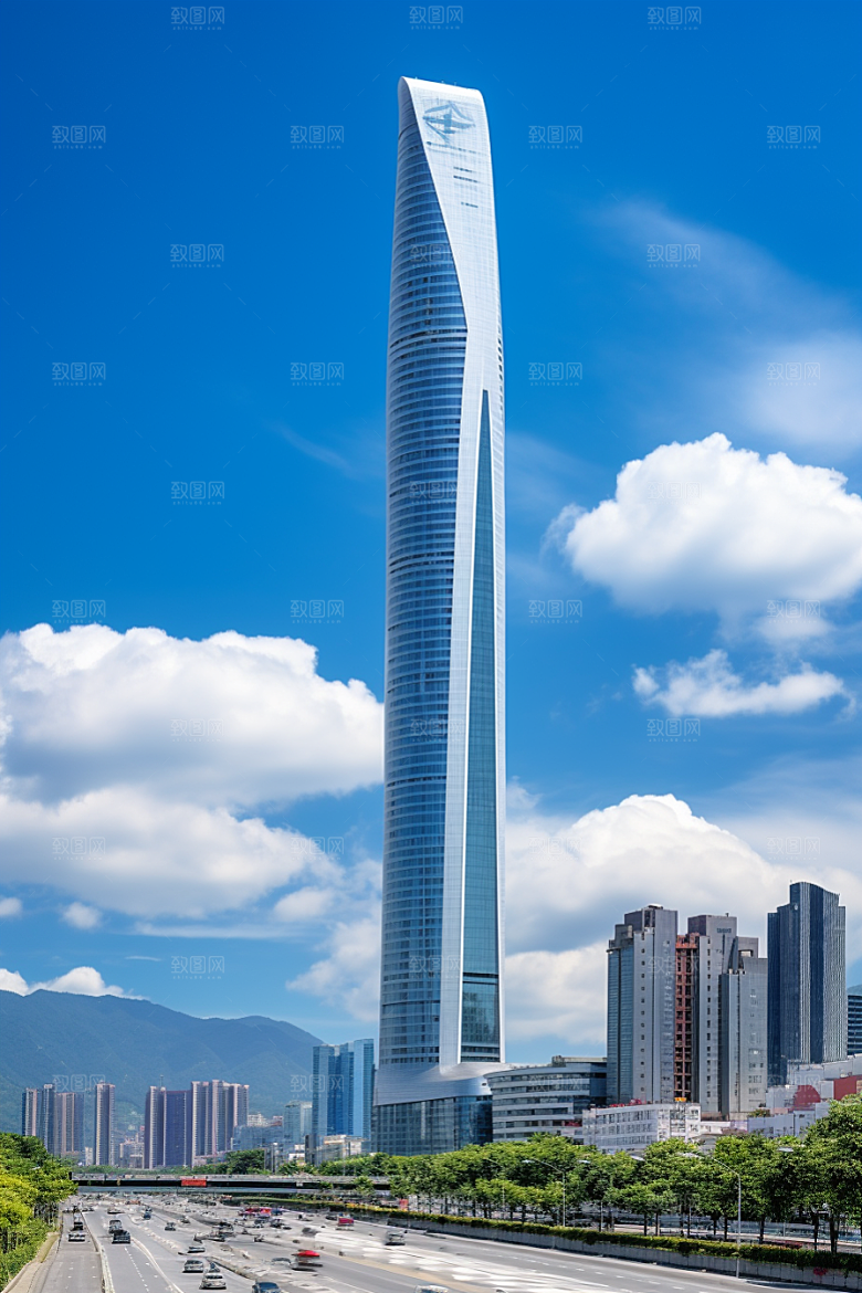 深圳城市风光经济特区风景摄影图
