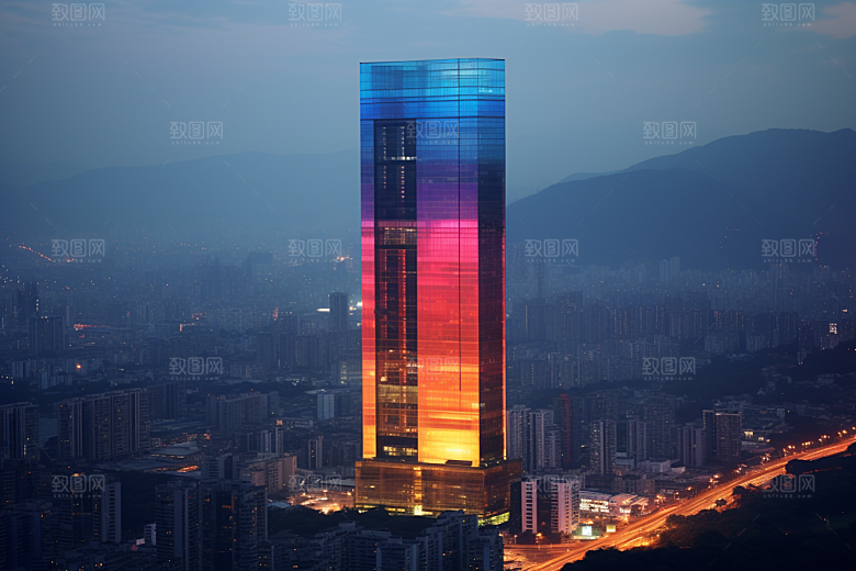 深圳城市风光景色都市摄影图