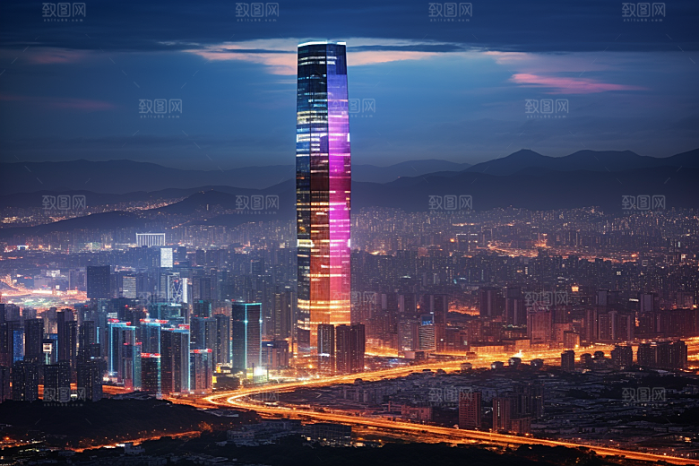 深圳城市风光旅游国内游摄影图