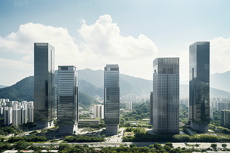 深圳城市风光经济特区都市摄影图