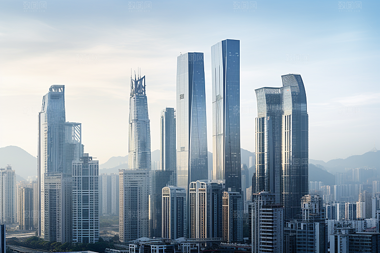 深圳城市风光都市经济特区摄影图