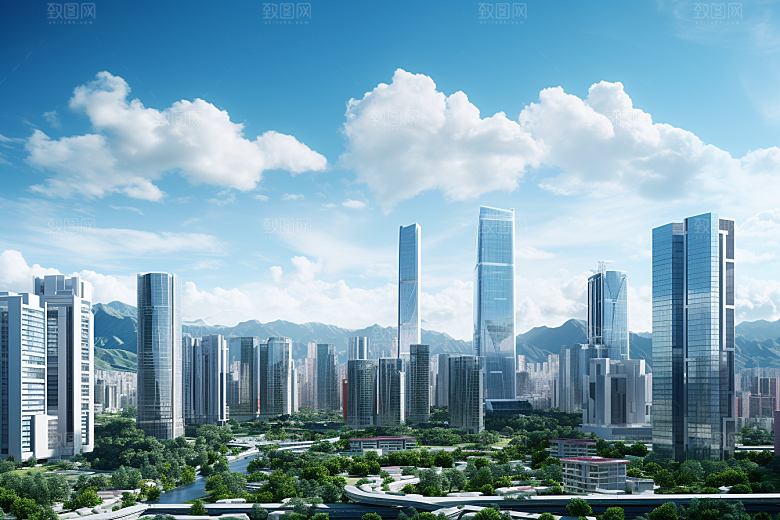 深圳城市风光旅游景色摄影图