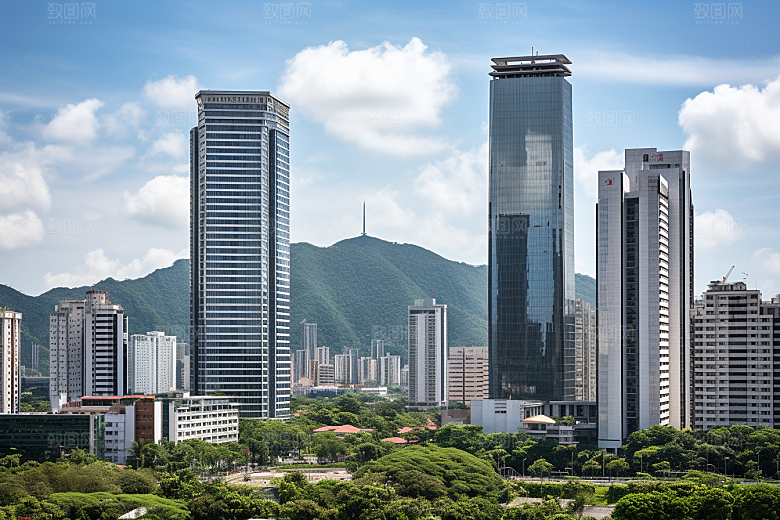 深圳城市风光高清风景摄影图