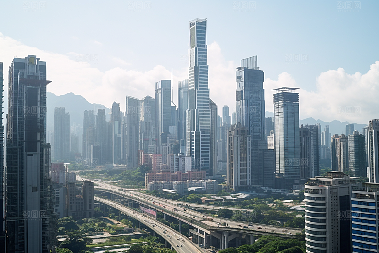 深圳城市风光旅行景色摄影图