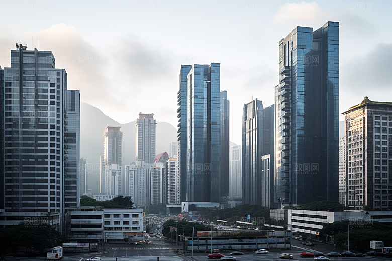 深圳城市风光经济特区都市摄影图