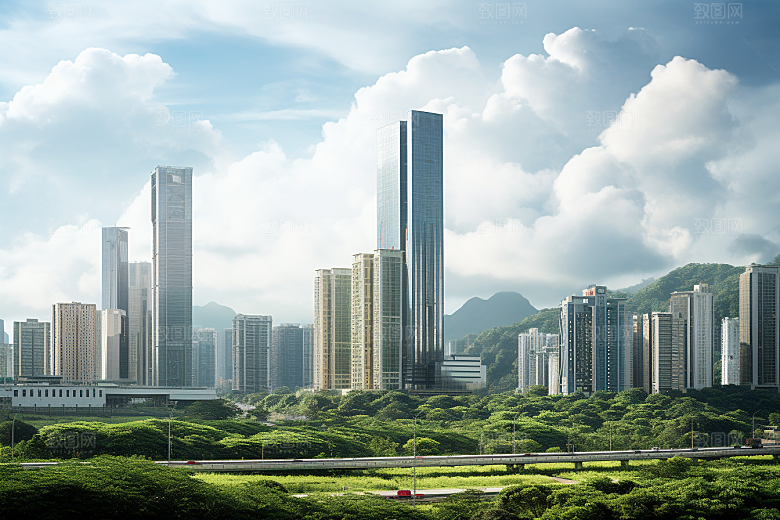 深圳城市风光旅游景色摄影图