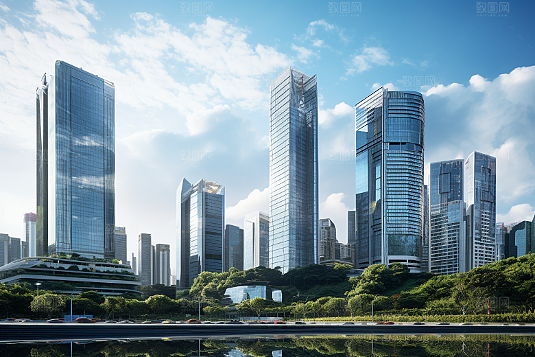 深圳城市风光地标旅行摄影图