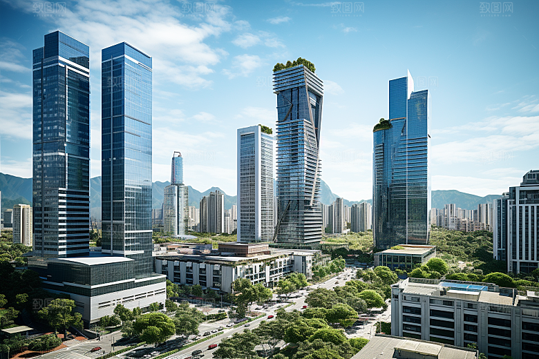 深圳城市风光旅游景色摄影图
